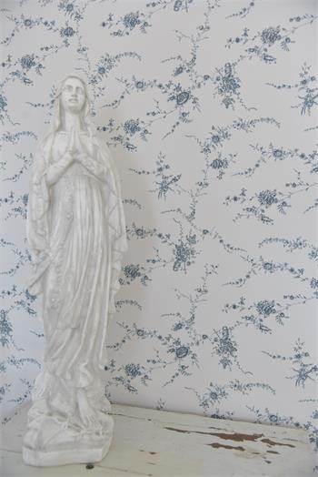 Tapete Floral Vine - Ocean Blue