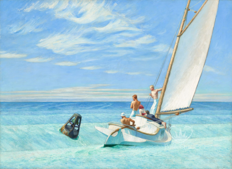 Deluxe dekupaž papir Blue Sailing A3
