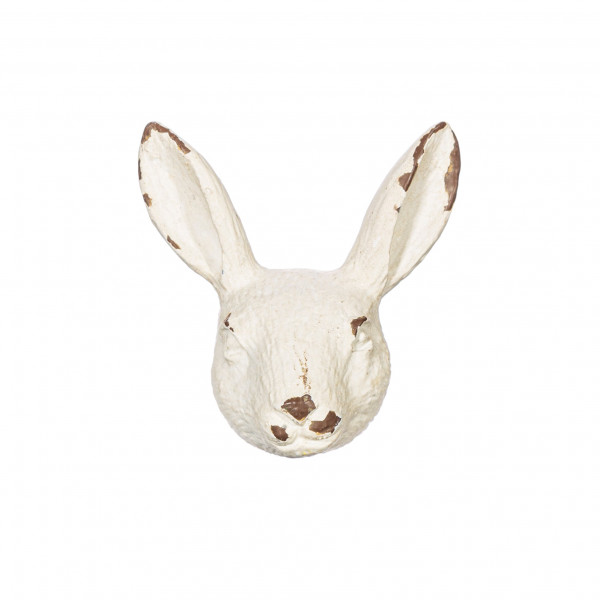 Ročaj Antique White Rabbit Head