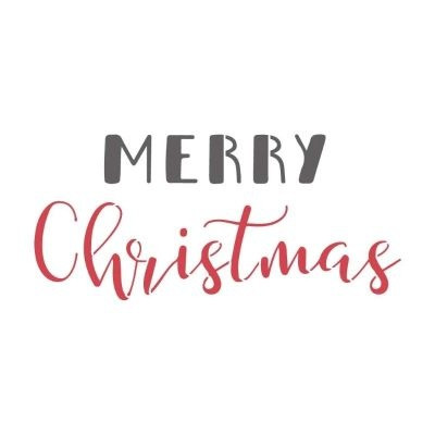 Šablona Merry Christmas