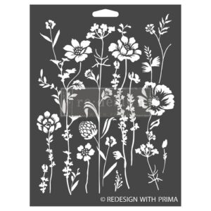 Šablona Redesign Meadow Bloom za 3D šabloniranje
